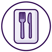 Fork and knife icon